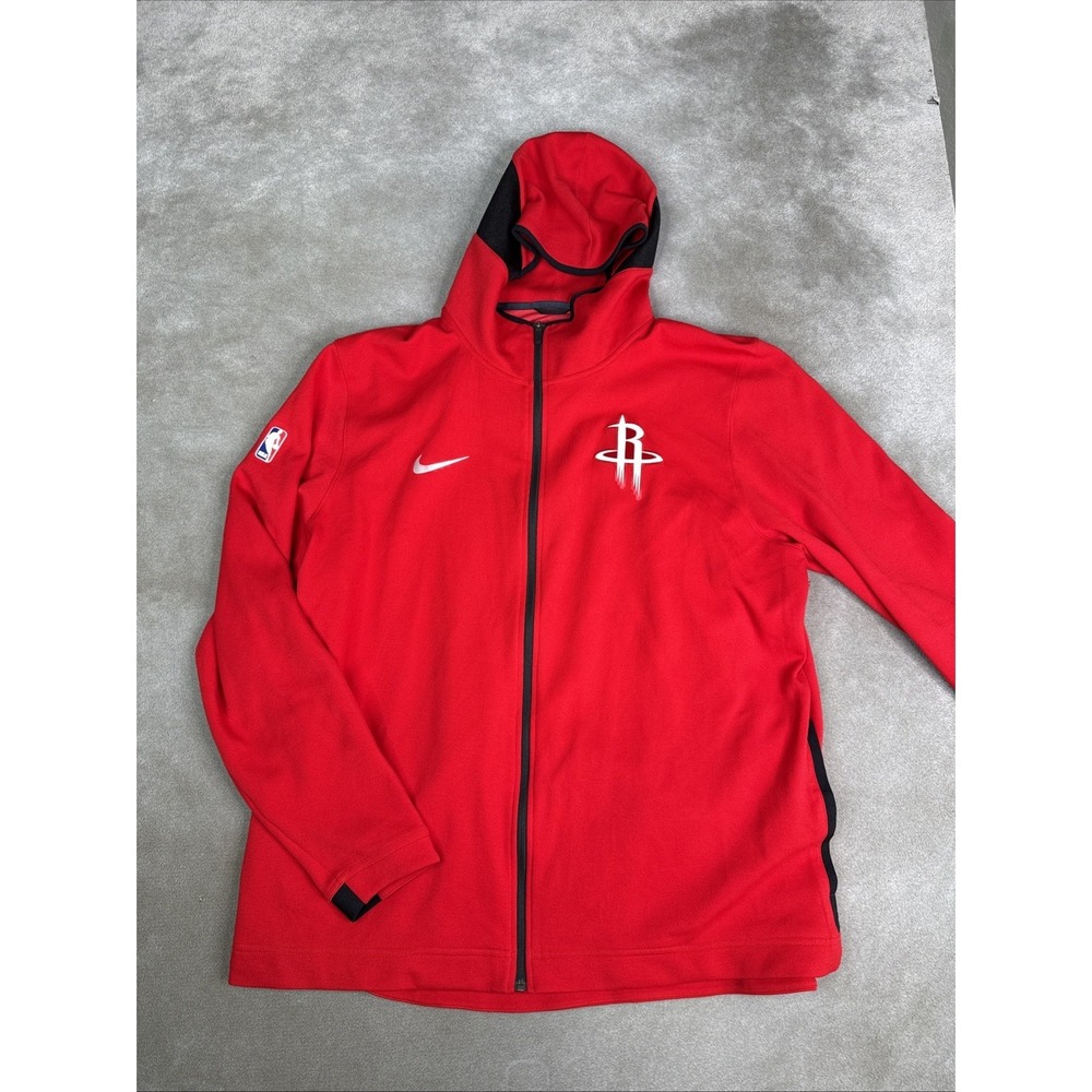 Nike NBA Houston Rockets Dri-Fit Showtime Hoodie Jacket Mens size 3XL